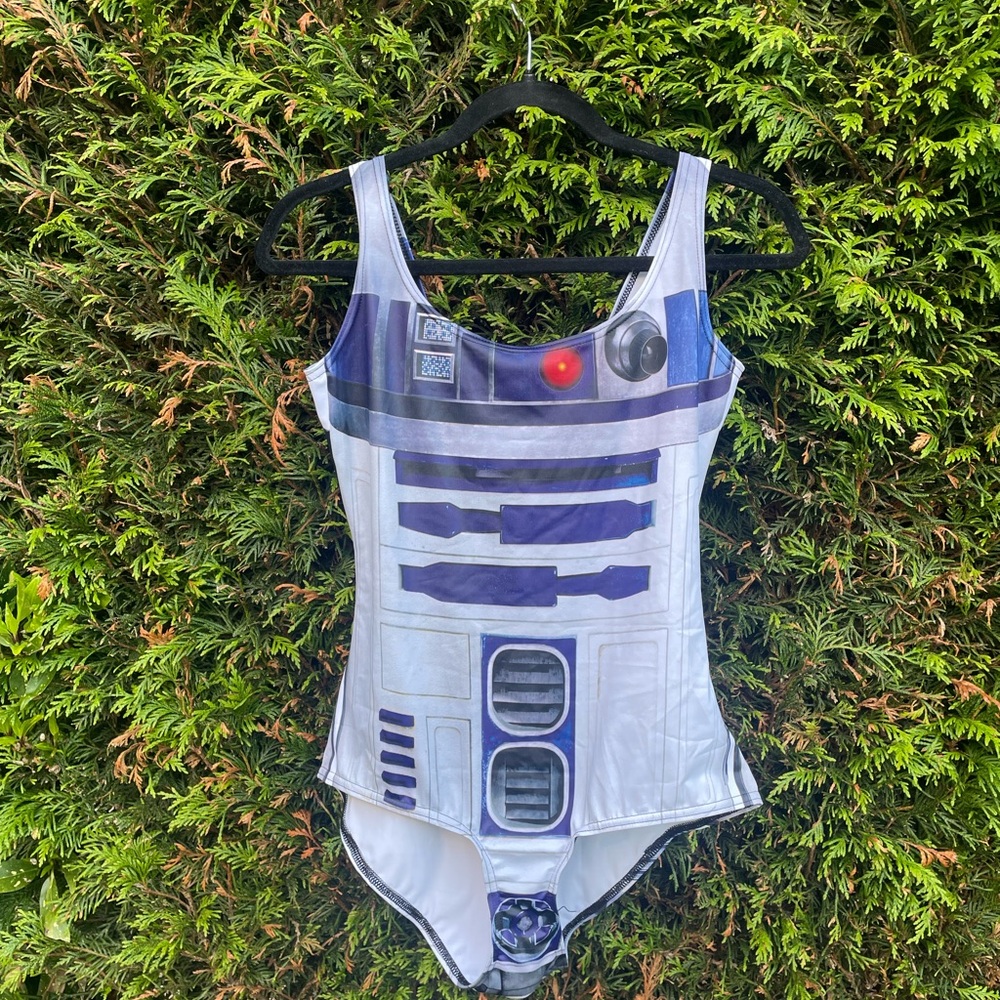 Blackmilk Artoo Bodysuit - White and Blue